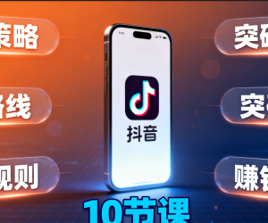普通人如何在抖音赚到钱：策略 路线 规则 突破 赚钱（10节课）